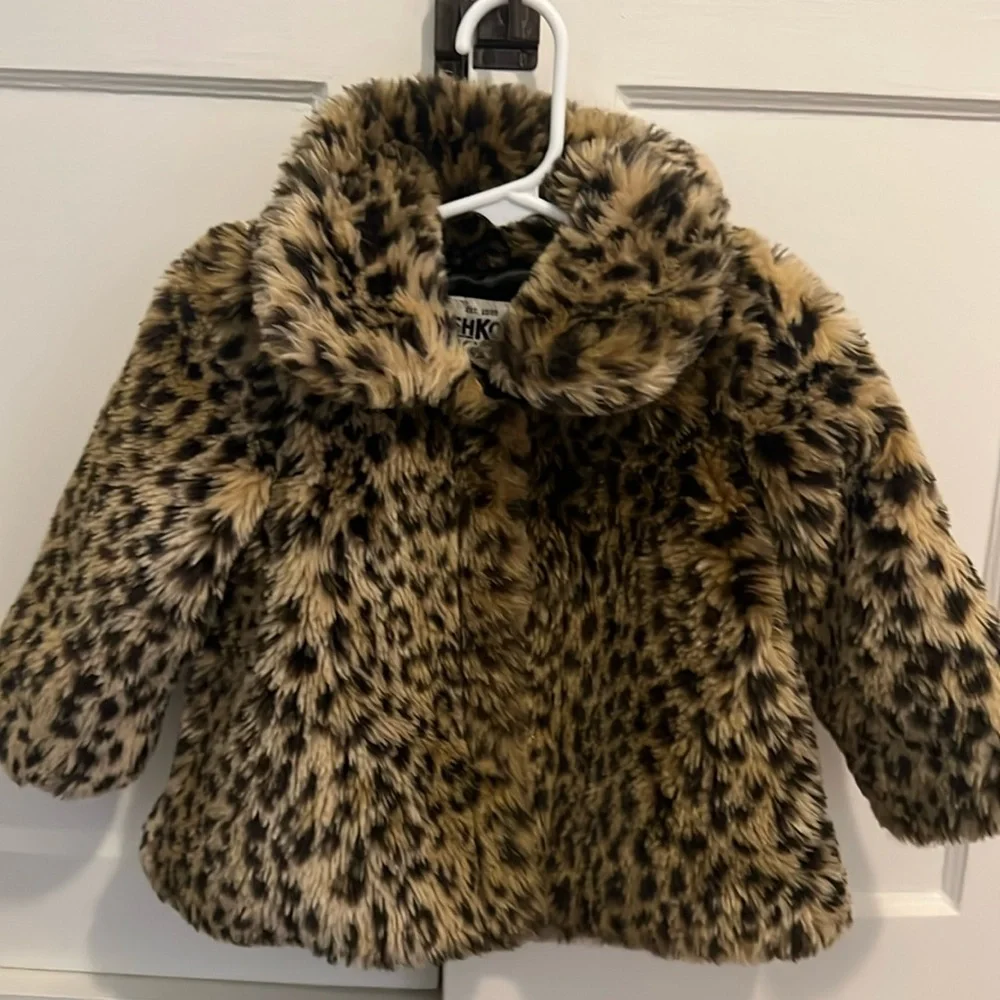 Leopard Faux Fur Coat 12 months